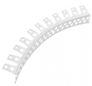 Уголок ПВХ 25х25 3,0м перфорированный Идеал арочный   