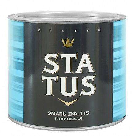 Эмаль ПФ-115 ярко-зеленая 1,8кг Status Радуга(6)