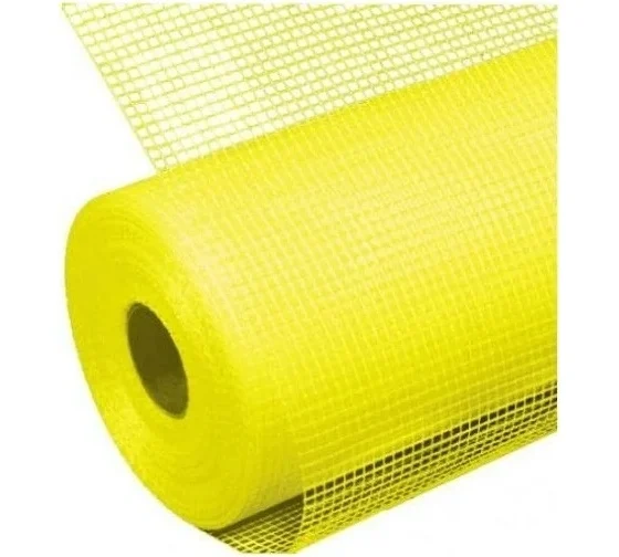 Сетка стеклотканевая 145г/м2 фасадная  5.Ох5,0мм 1х50м желтая ProFit---