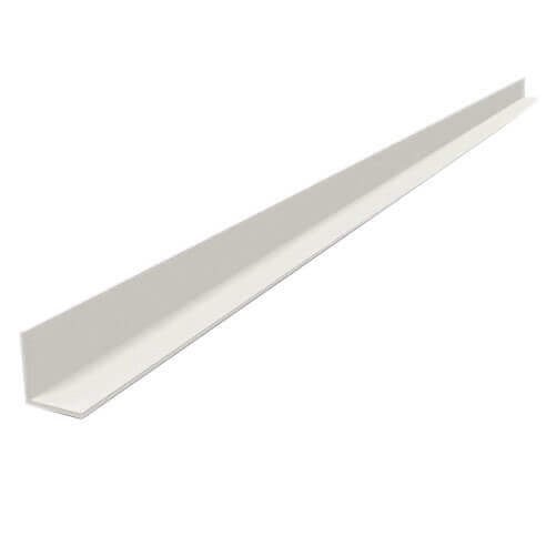 Уголок ПВХ  20х12х2700 арочный белый Идеал