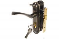 Замок врезной  9см с руч. бронза язычок 0823/60 АВ Avers