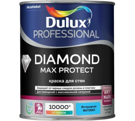 Краска Dulux Professional Diamond Max Protect интерьерная  1л BW---