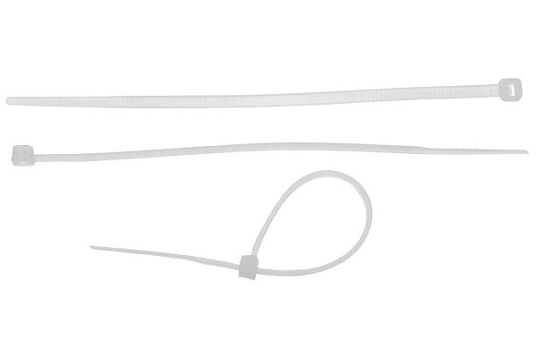 Хомут нейлоновый  3,6х200мм  50шт белый Зубр