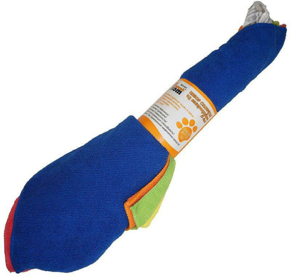 Салфетка микрофибра 30х40 универсальная 5шт рулет Рыжий кот 