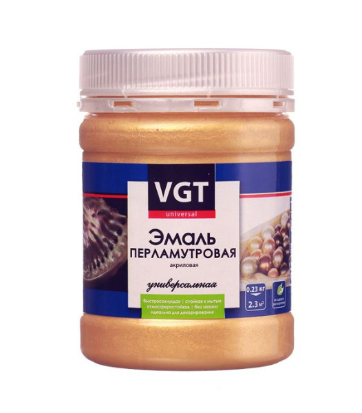 Эмаль ВГТ Перламутровая бронза 0,23кг 