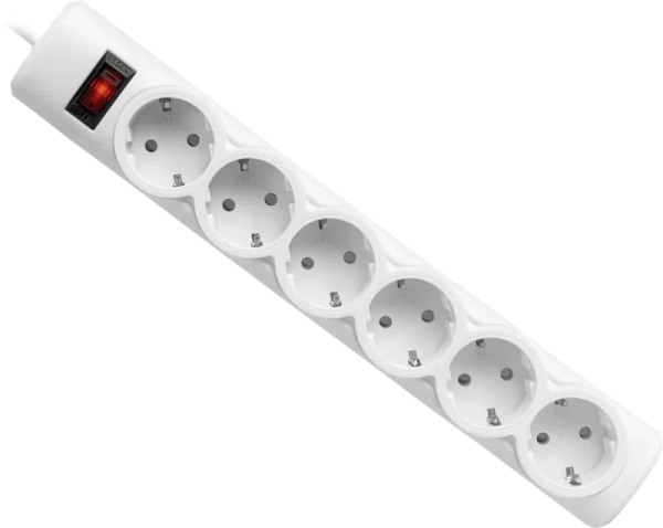 Фильтр сетевой 5,0м 6 розеток 10А с з/к Defender