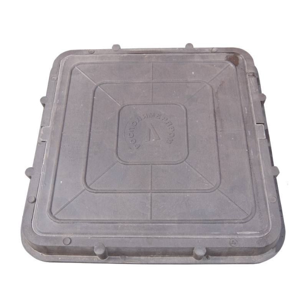 Люк полимер  685х685мм легкий квадратный 3тонн